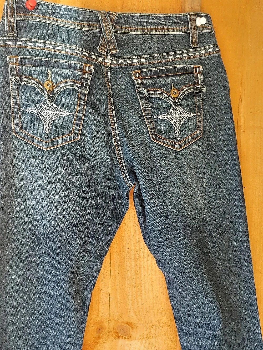 RoadrunnerJeans Boot Cut Jeans Blue Waist 10 - Picture 3 of 7